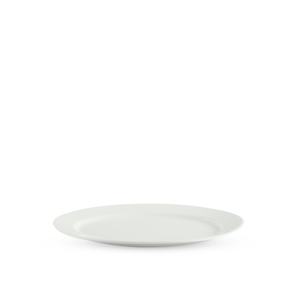 Dĩa oval 42 cm - jasmine lys - trắng ngà