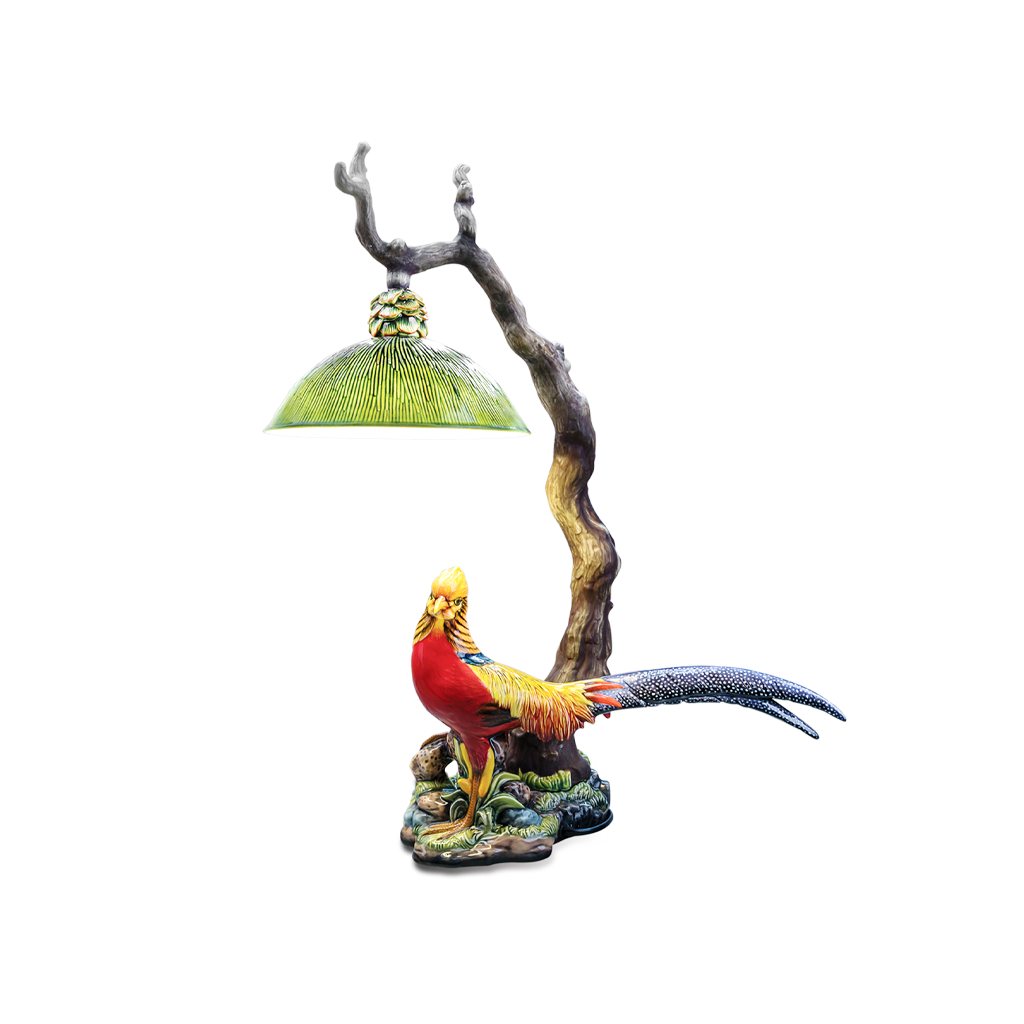 Bộ Đèn Chim Trĩ Trang Trí Màu