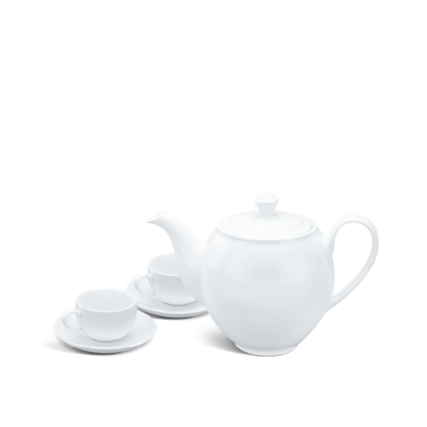 Bộ trà 0.8 L - Camellia - Trắng