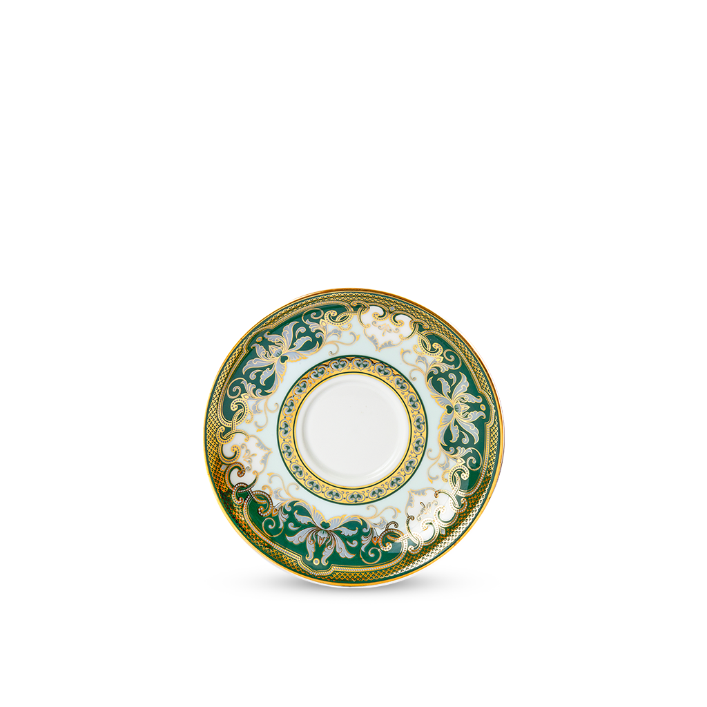 Dĩa lót 15 cm - Hoàng Cung - Sen Ngọc Bích