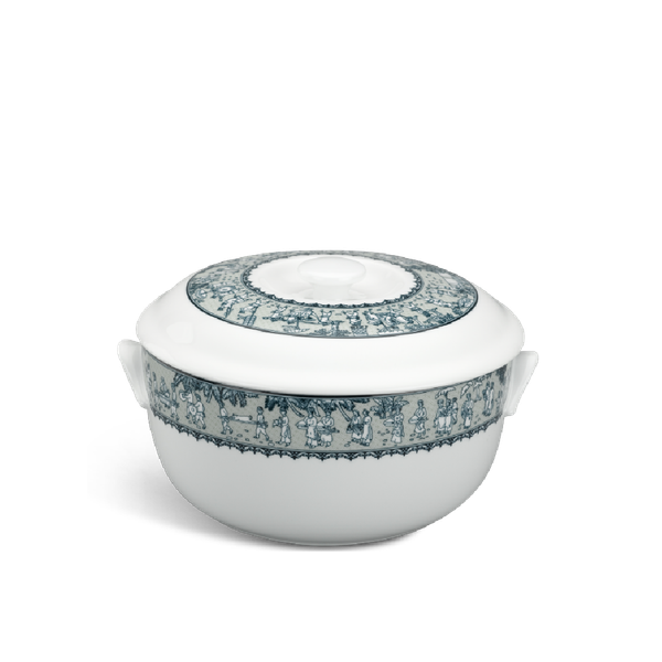 Thố + nắp - Jasmine - Vinh Quy Nhạt