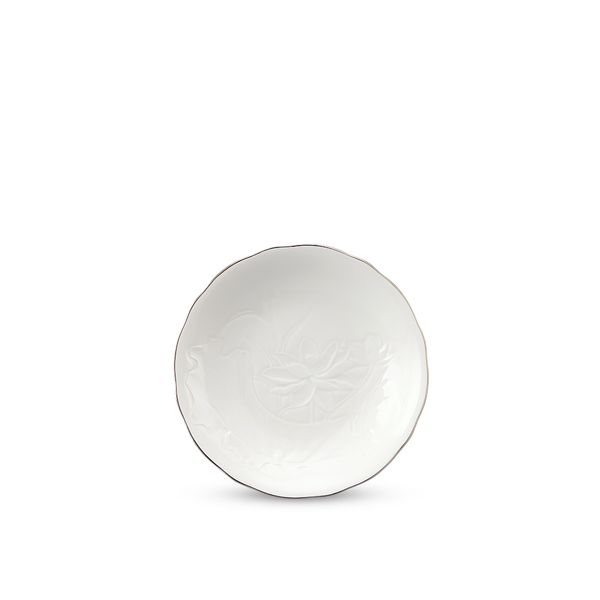 Dĩa tròn 25 cm - Sen IFP - Chỉ Bạch Kim