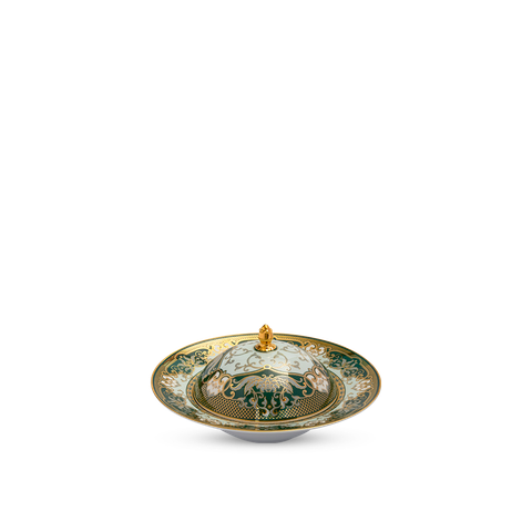  Dĩa vành sâu 25 cm + nắp - Hoàng Cung - Sen Ngọc Bích 