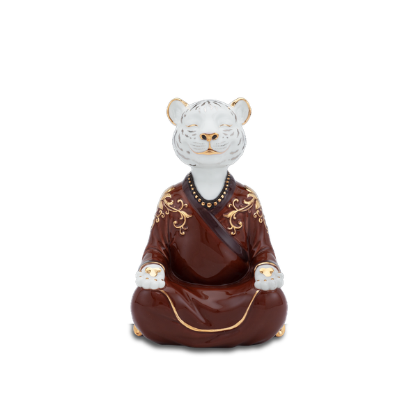Hổ An Lạc Trang Trí Vàng/BK - Tượng