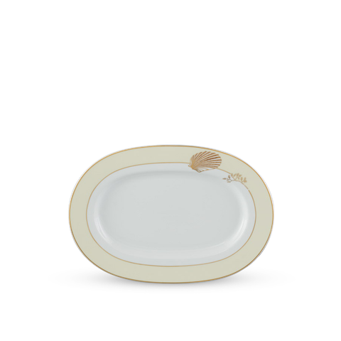  Dĩa oval 32 cm - Camellia - Hương Biển Kem 