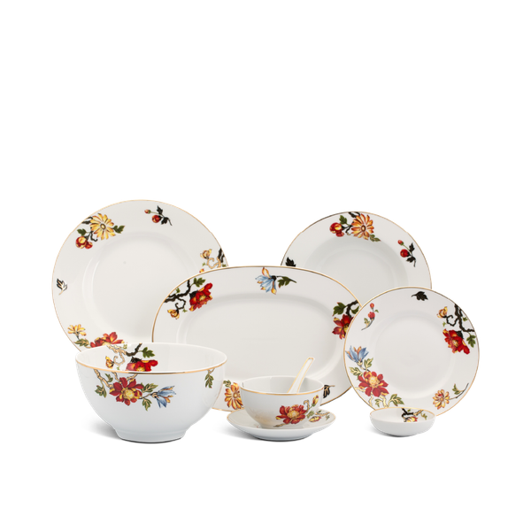 Bộ đồ ăn 6 người Âu - Á 45 sản phẩm (B) - Camellia - Cát Tường