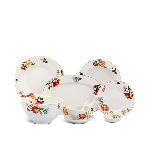  Bộ đồ ăn 6 người Âu - Á 45 sản phẩm (B) - Camellia - Cát Tường 