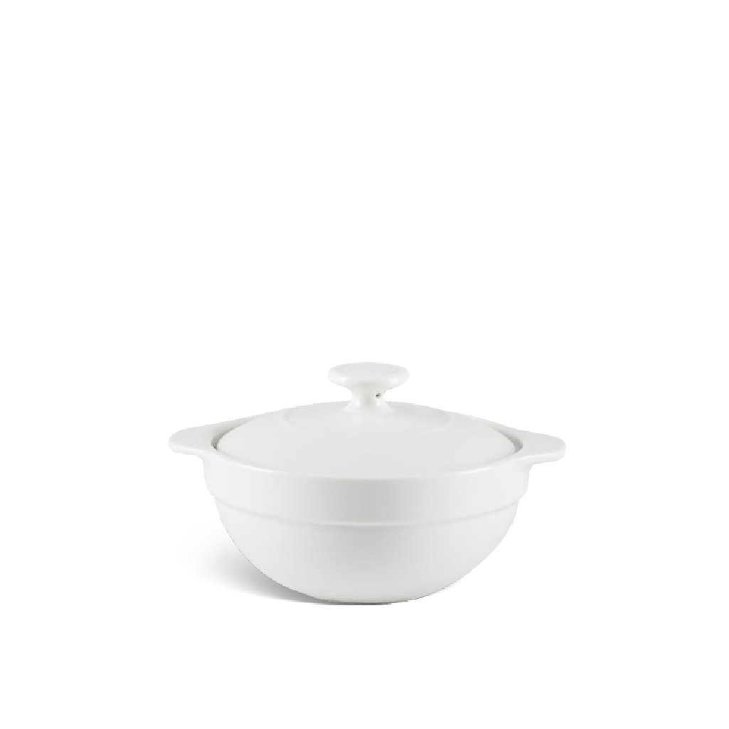 Thố cá nhân cạn luna 0.3l + nắp - misc assortment - trắng