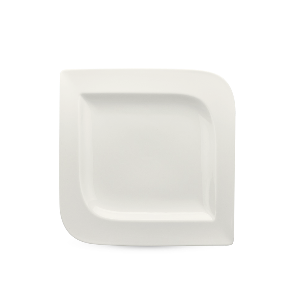 Dĩa vuông 31.5 cm - Anh Vũ Lys - Trắng Ngà