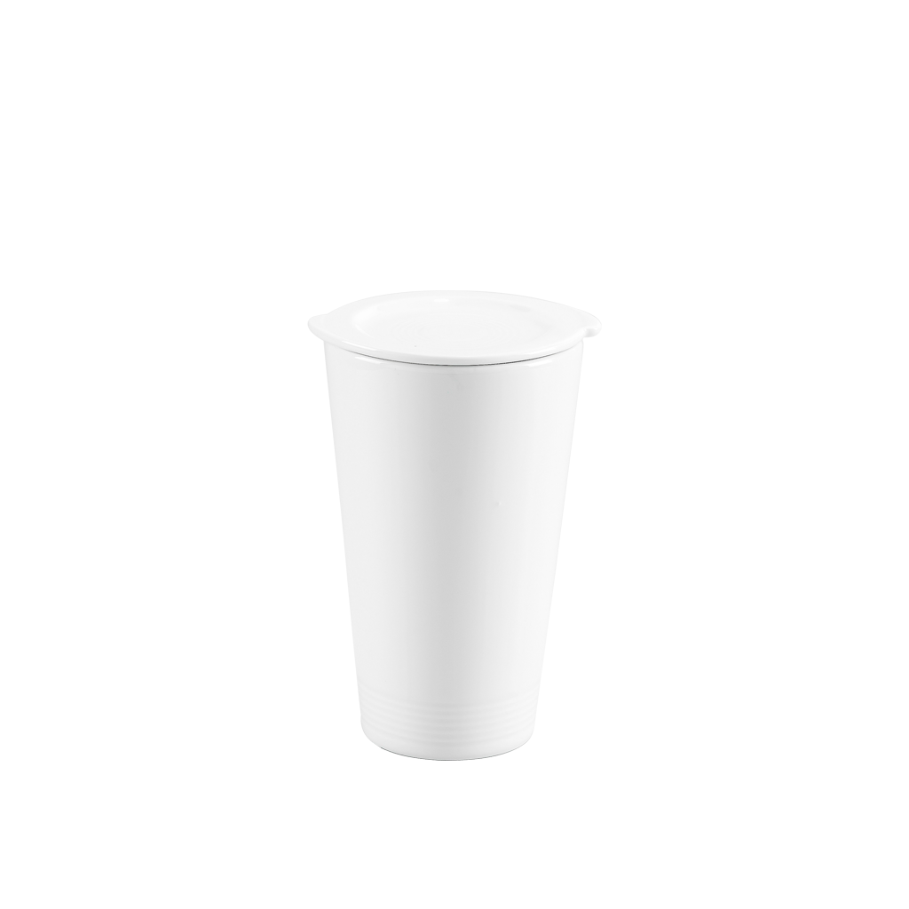 Ly sứ Dưỡng Sinh 0.48 L (K1) + Nắp  - Dưỡng Sinh - Trắng