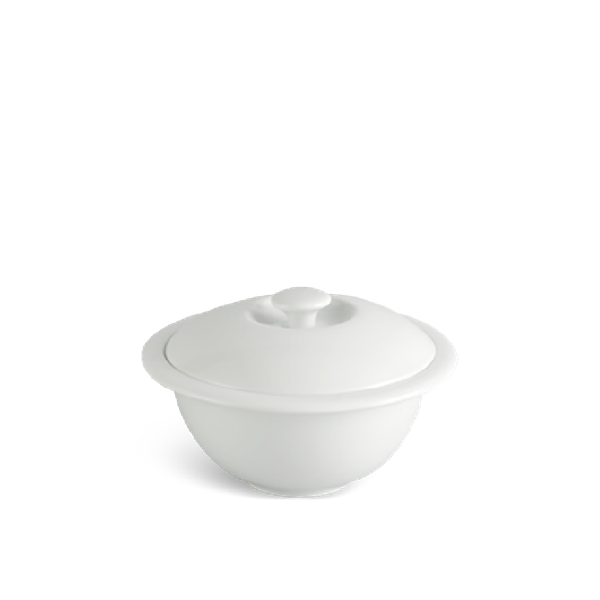 Thố vành 12 cm + nắp - Jasmine - Trắng