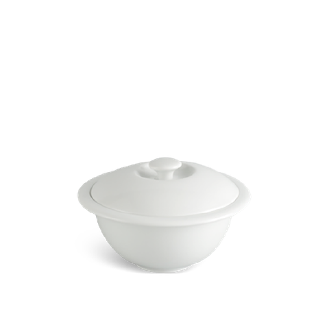  Thố vành 12 cm + nắp - Jasmine - Trắng 