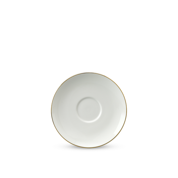 Dĩa lót chén 15 cm - Jasmine - Viền chỉ vàng