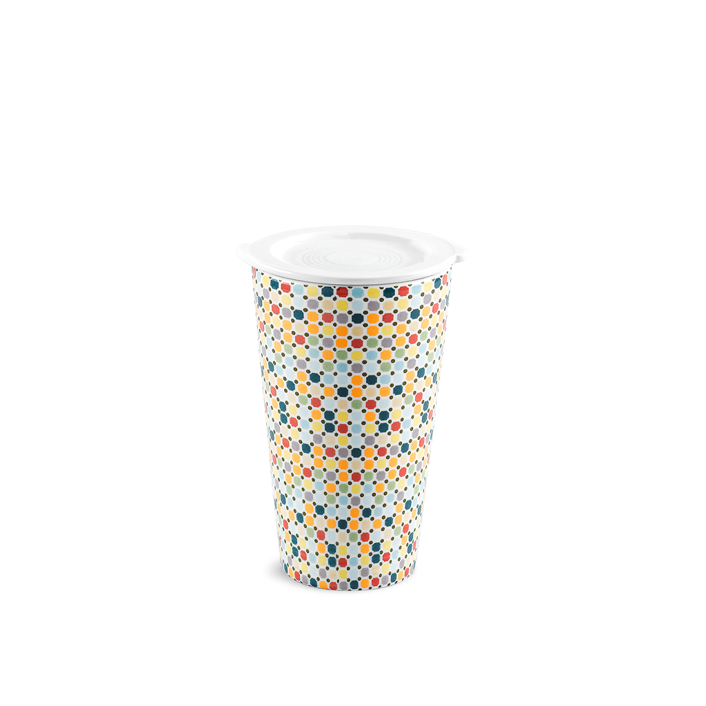 Ly sứ dưỡng sinh 0.48 L (K1) + nắp - Dưỡng Sinh - Mosaic (LTD)