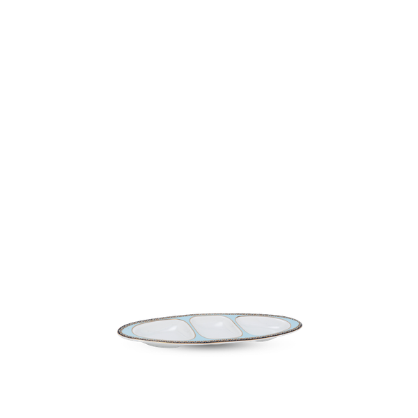 Dĩa oval ba ngăn 28cm - Misc Assortment - Kim Ngọc