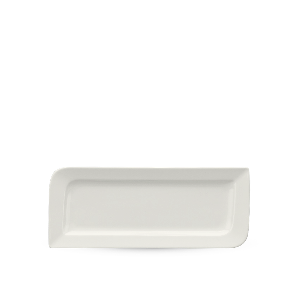 Dĩa chữ nhật dài 39 x 15 cm - Anh Vũ Lys - Trắng Ngà