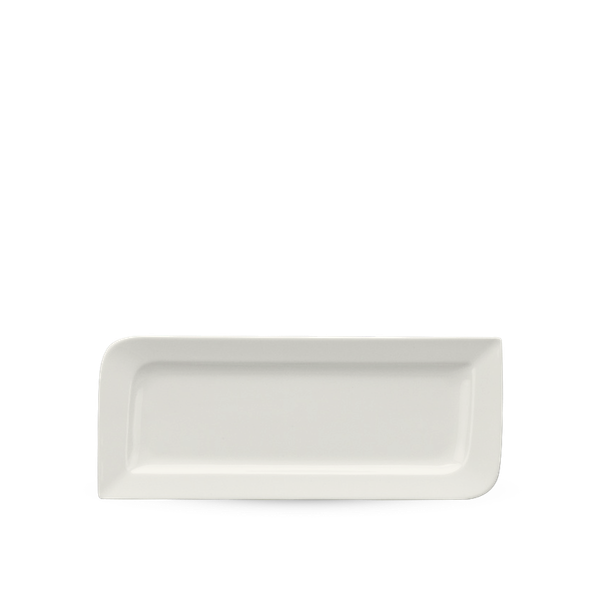 Dĩa chữ nhật dài 39 x 15 cm - Anh Vũ Lys - Trắng Ngà