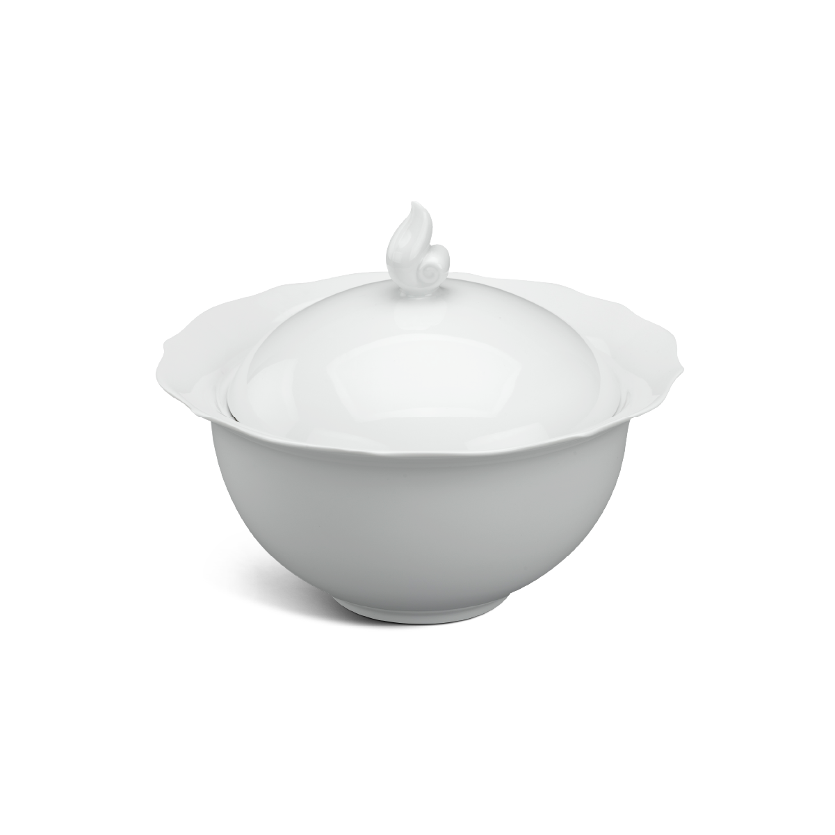 Thố + nắp - Mẫu Đơn IFP - Trắng Ngà