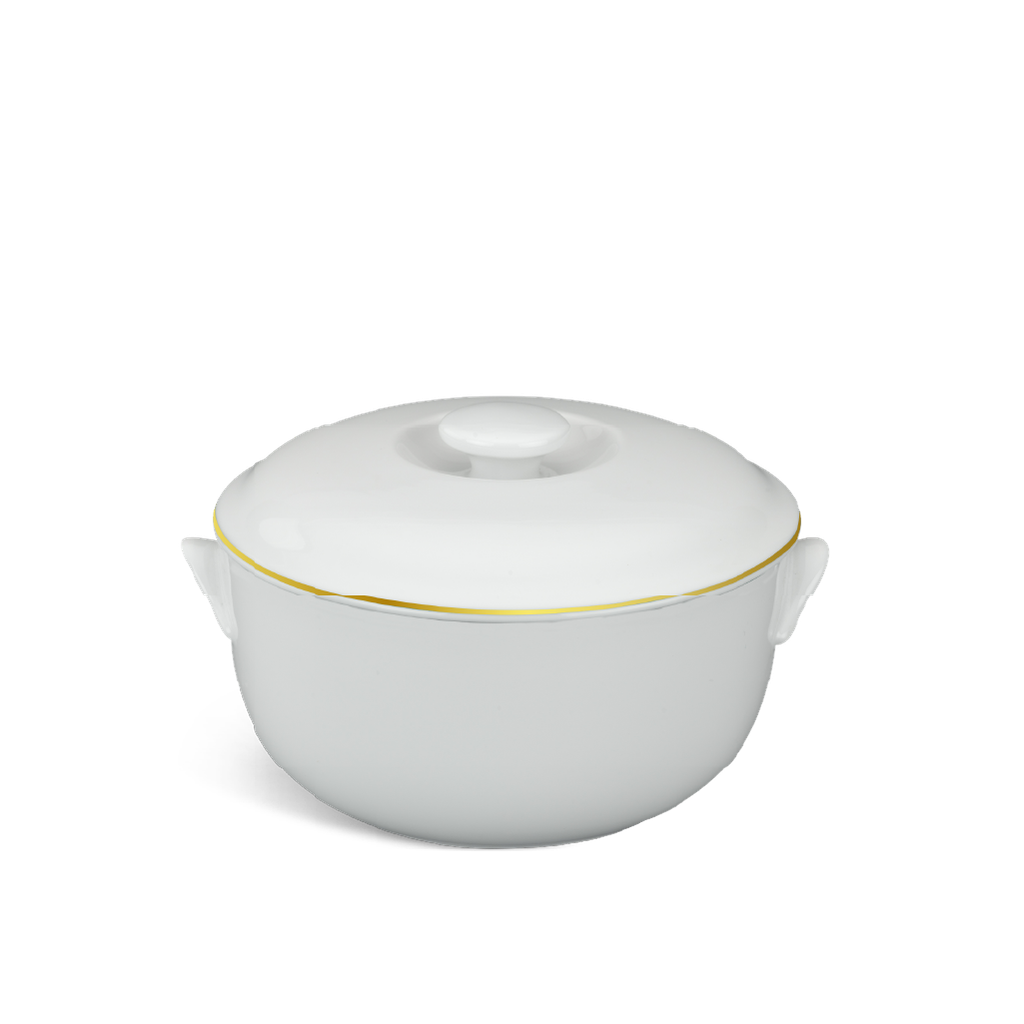 Thố + nắp - Jasmine - Chỉ Vàng