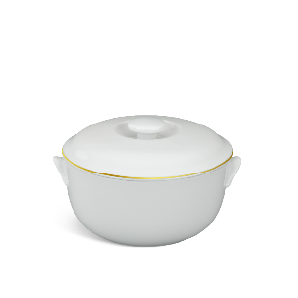 Thố + nắp - Jasmine - Chỉ Vàng