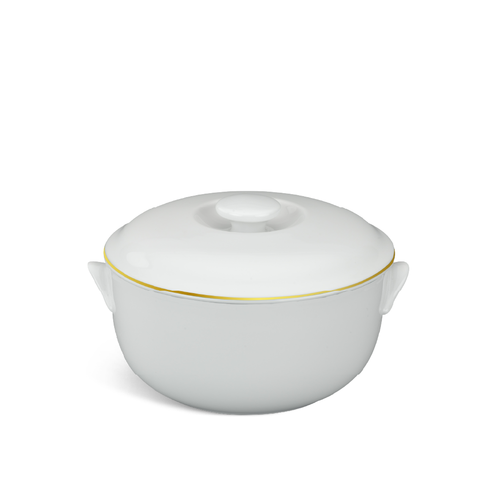 Thố + nắp - Jasmine - Chỉ Vàng