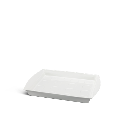  Khay chữ nhật ô tròn 43 x 30.5 cm - Misc Assortment Lys - Trắng Ngà 