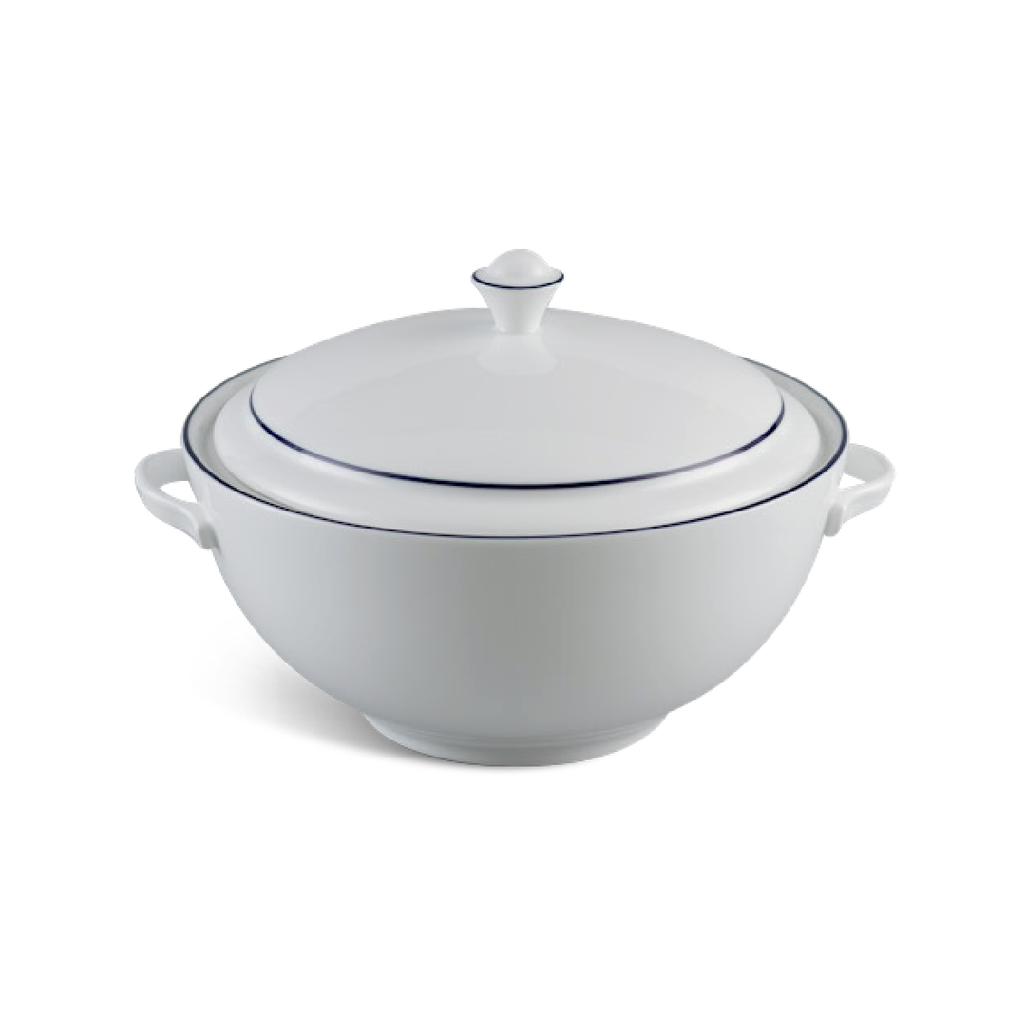 Thố 18 cm + nắp - Camellia - Chỉ Xanh Dương