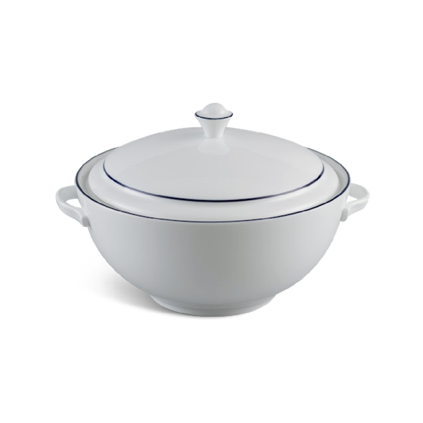 Thố 18 cm + nắp - Camellia - Chỉ Xanh Dương