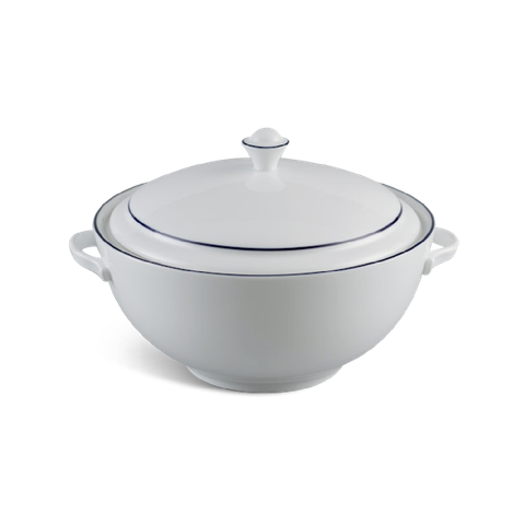  Thố 18 cm + nắp - Camellia - Chỉ Xanh Dương 