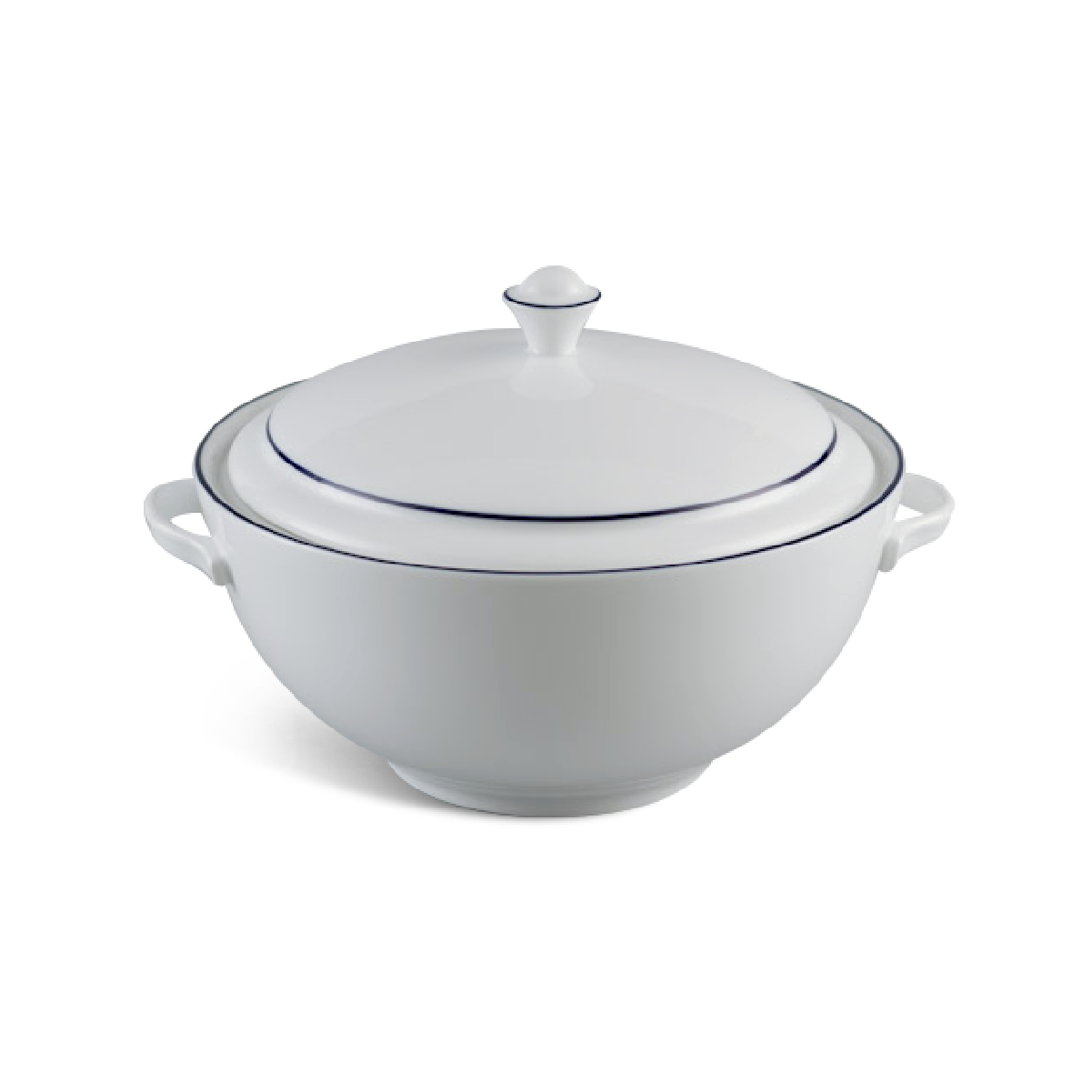 Thố 18 cm + nắp - Camellia - Chỉ Xanh Dương