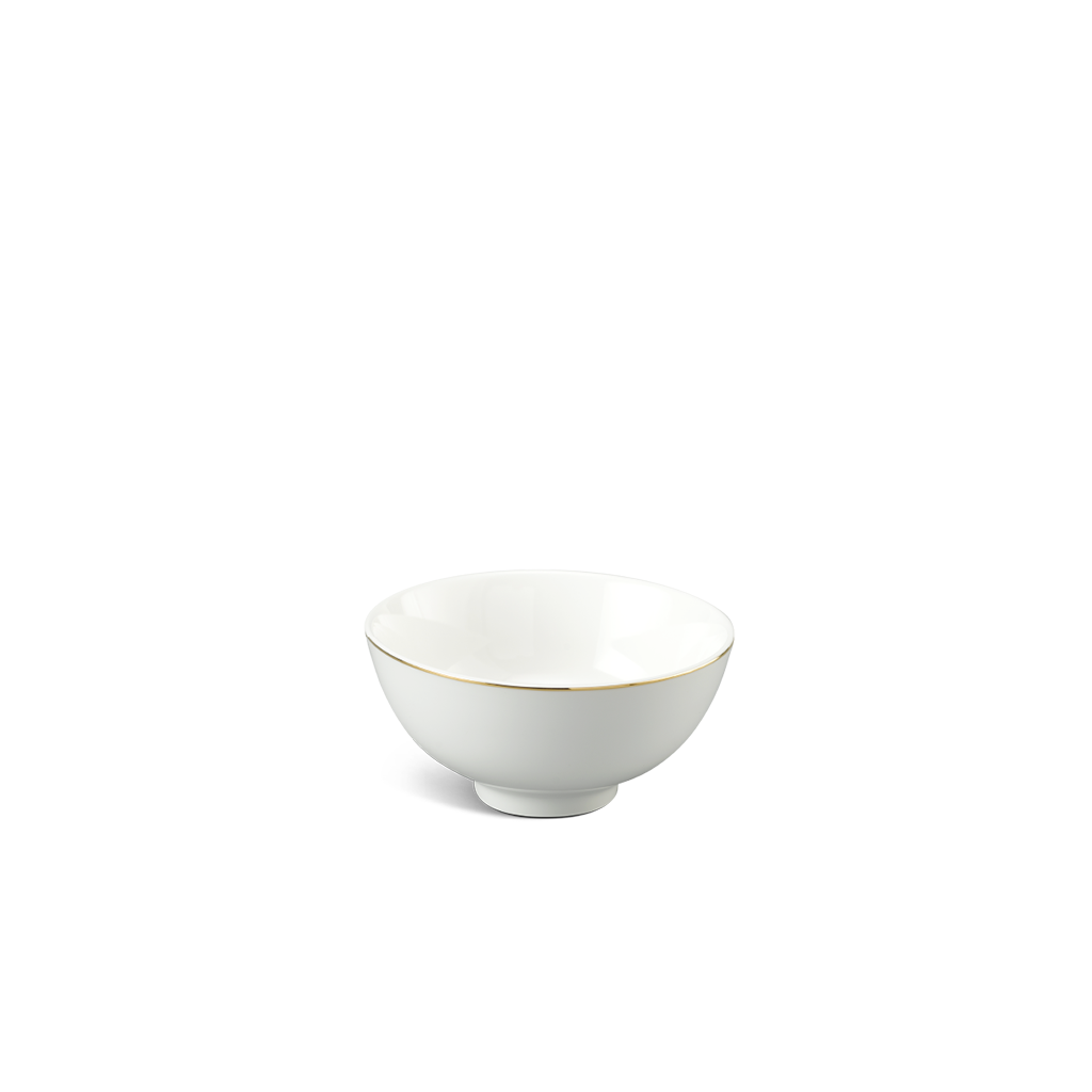 Chén súp 10 cm - Jasmine - Trắng (Chỉ vàng)