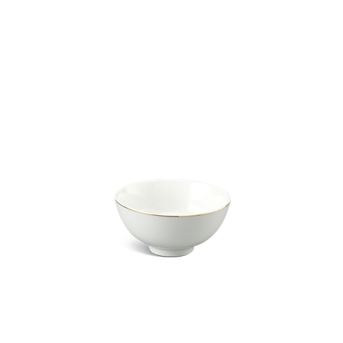  Chén súp 10 cm - Jasmine - Trắng (Chỉ vàng) 