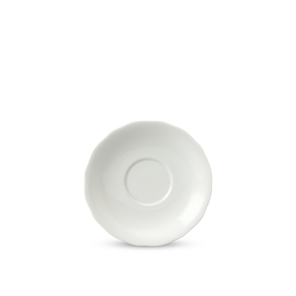 Dĩa lót chén 15 cm - mẫu đơn ifp - trắng ngà