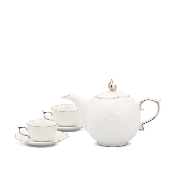 Bộ trà 0.7 L - Sen IFP - Chỉ Bạch Kim