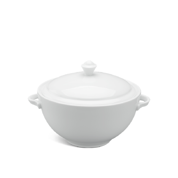 Thố 18 cm + nắp - Camellia - Trắng