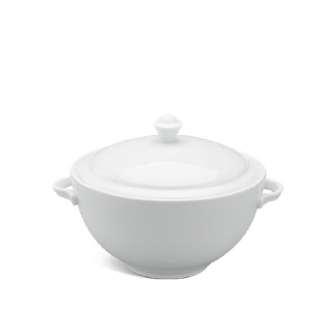  Thố 18 cm + nắp - Camellia - Trắng 