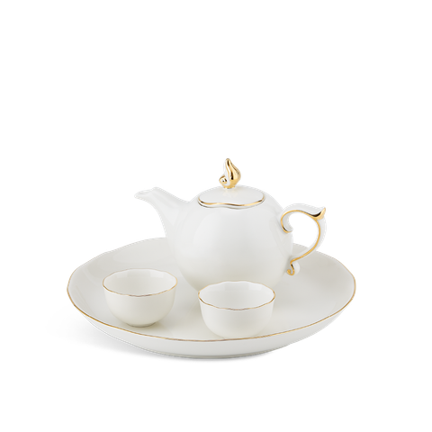  Bộ trà 0.3 L - Mẫu Đơn IFP -  Chỉ Vàng 