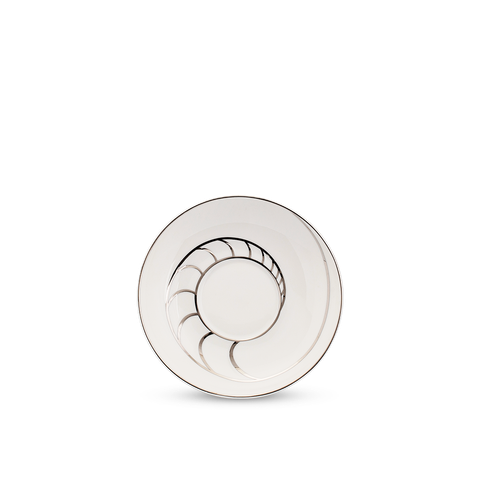  Dĩa lót chén 16 cm - Ngọc Biển - Chỉ Bạch Kim 