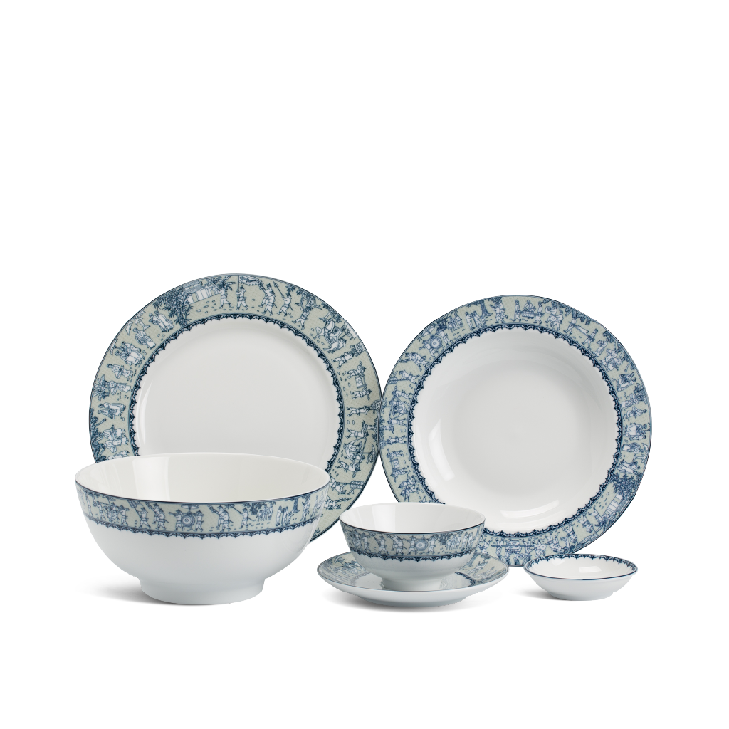 Bộ đồ ăn 10 người 36 sản phẩm - Jasmine - Vinh Quy Nhạt