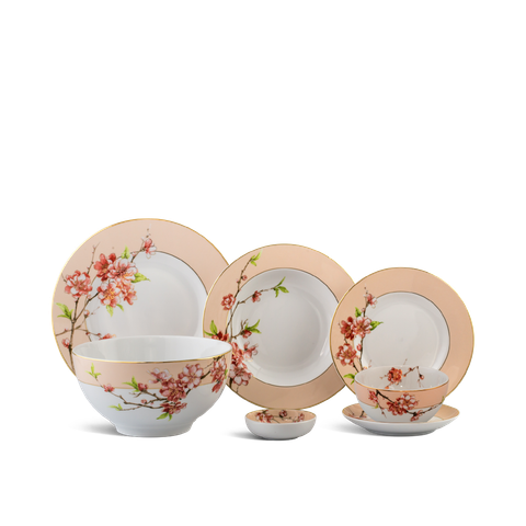  Bộ đồ ăn 23 sản phẩm - Camellia - Hoa Đào 