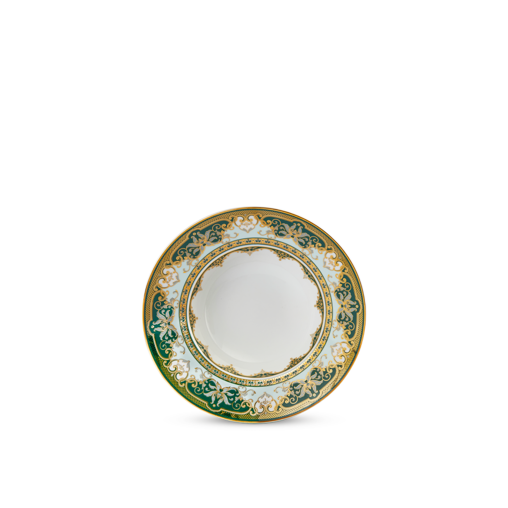 Dĩa vành sâu 25 cm - Hoàng Cung - Sen Ngọc Bích