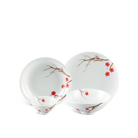  Bộ đồ ăn 09 sản phẩm - Daisy - Hồng Mai 