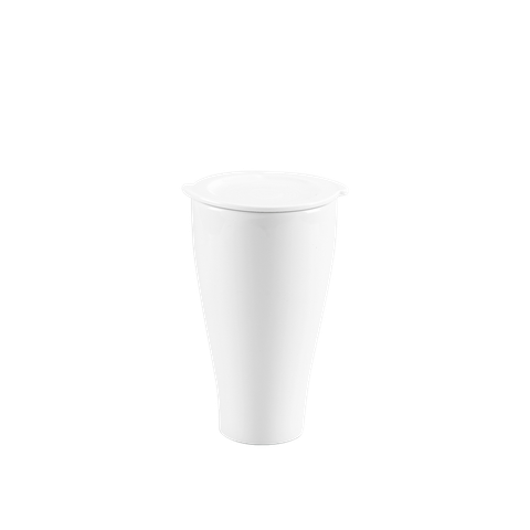  Ly Sứ Dưỡng Sinh Minh Long 0.48 L + Nắp Thường - Trắng - K2 