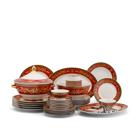  Bộ đồ ăn 10 người đầy đủ 48 sản phẩm - Hoàng Cung - Quốc Sắc 