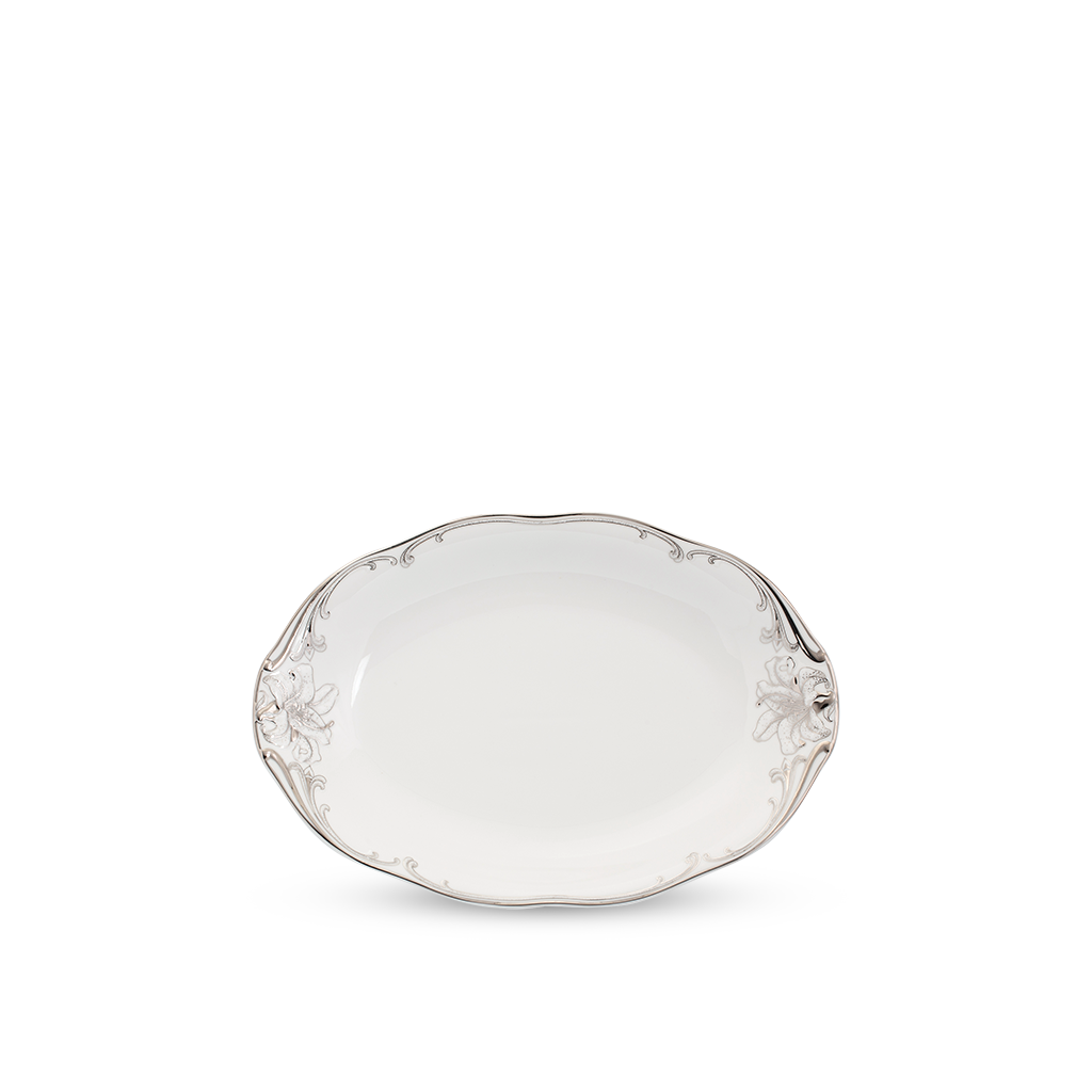 Dĩa tròn - đài các ifp - trang trí bạch kim