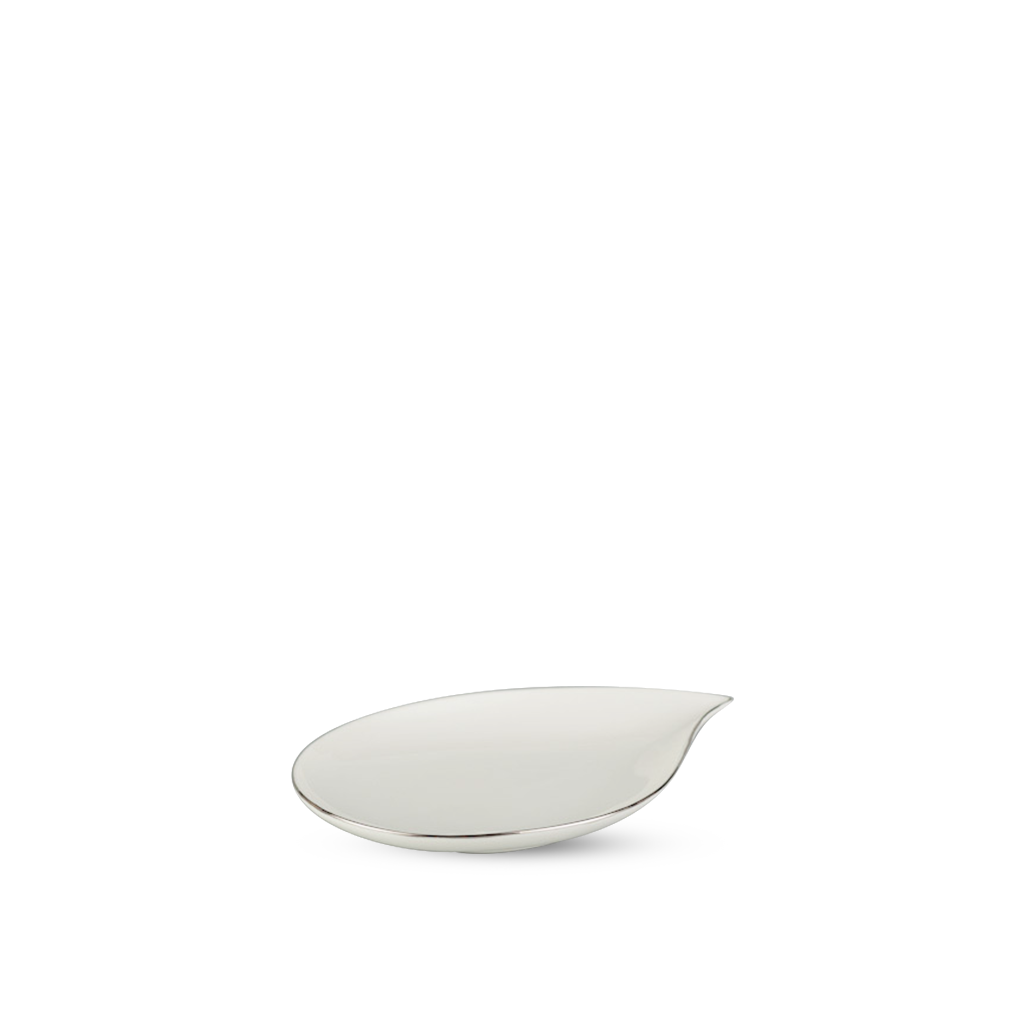 Dĩa giọt nước 23.5 x 15.7 cm - Ngọc Biển IFP - Chỉ Bạch Kim