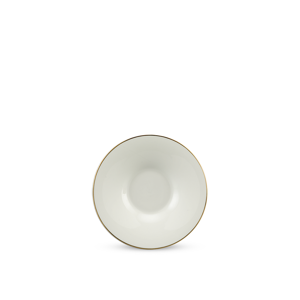 Dĩa lót - Tulip Ngà - Chỉ Vàng