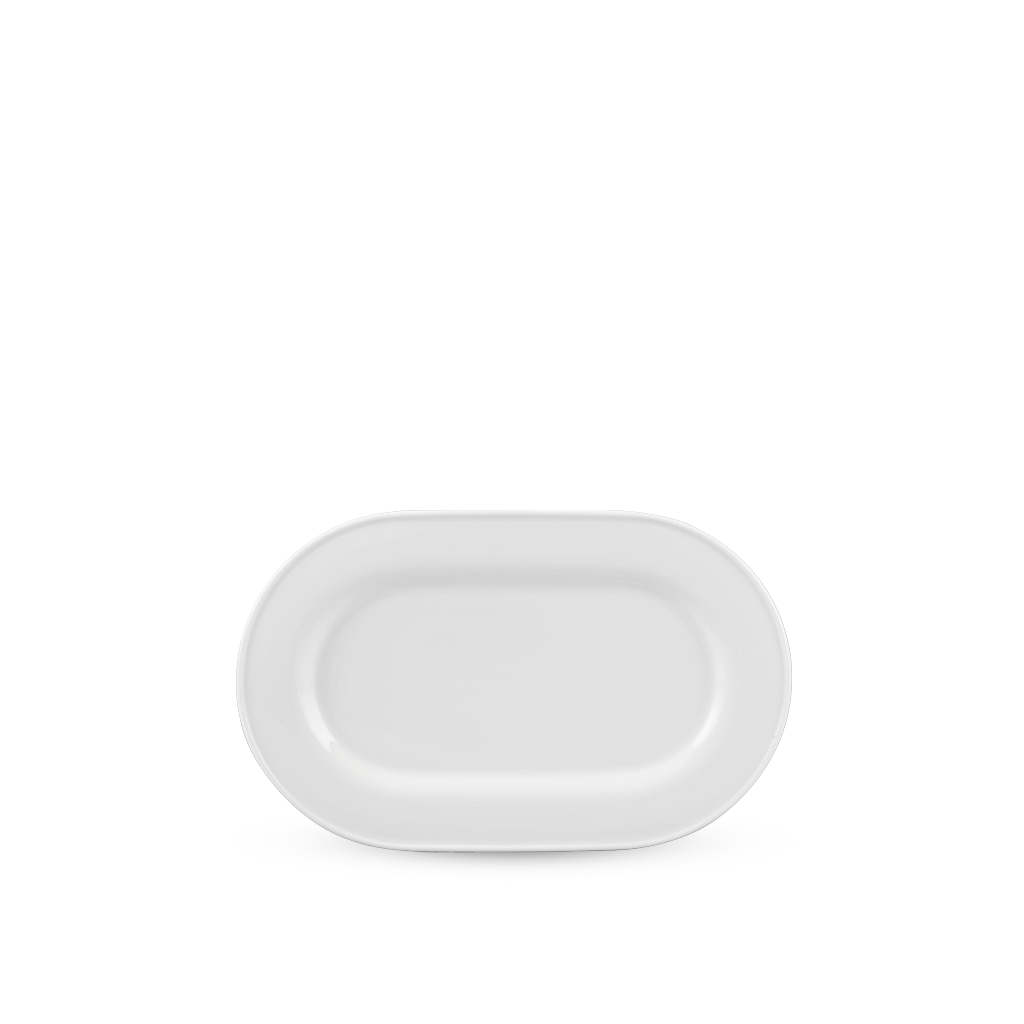 Dĩa oval - Sago - Trắng