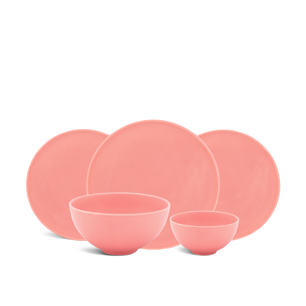 Bộ đồ ăn 17 sản phẩm - Timeless - Màu Hồng 2