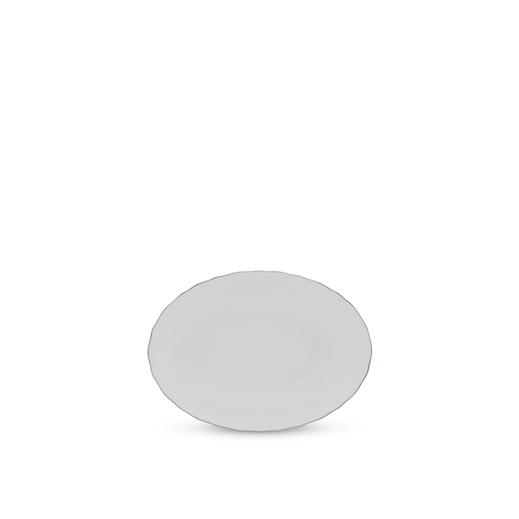 Dĩa oval - Mẫu đơn IFP - Chỉ Bạch Kim